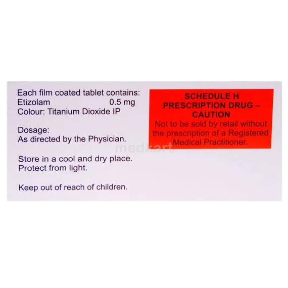 etizola 0.5mg tablet 15's